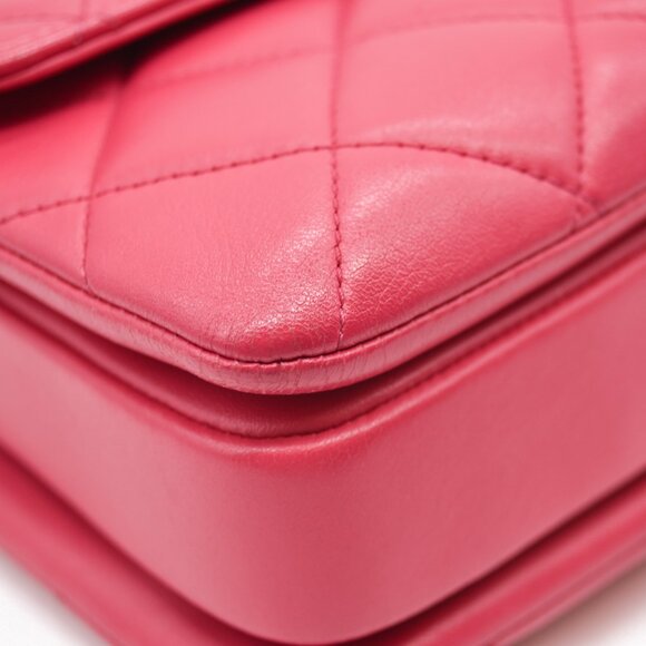 CHANEL Lambskin Quilted Small Trendy CC Flap Dual Handle Pink Gold - Picture 11 of 14